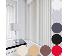 KSHANDEL24 Tenda scorrevole con sistema completo, colore bianco, nero, grigio, marrone, ► 8 colori, ► 14 misure (marrone, 180 x 180 cm)