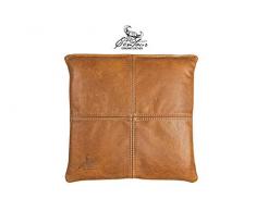 Cuscino Per Panca In Pelle PU Impermeabile 120x40x5 Cm Con Cerniera E Lacci Antiscivolo - Arancione