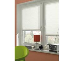 Gardinia Tenda a rullo con morsetto di fissaggio o adesiva con motivo a righe, Per luce diurna, Opaca, Kit di montaggio incluso, EASYFIX, Bianco, 60 x 150 cm (LxA)