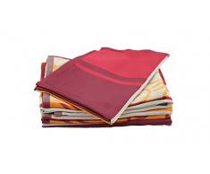 ASCIUGATUTTO-strofinaccio assorbente per asciugatura rapida - 50 x 70, Poliestere, rosso, 6 pezzi
