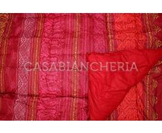 Bassetti Trapunta Matrimoniale Granfoulard Urbino-Rosso