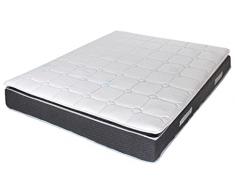 Materasso Memory Piazza e mezza 120x190 H28 CM 800 molle insacchettate - con topper Memory Foam 3 cm cucito - tessuto superiore freddo brevettato SENSICE-Ortopedico ntibatterico-100% Made in Italy