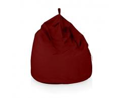 Italpouf Pouf Sacco Gigante XXL 100 Ø x 130 cm Pouf Sacco Morbido Tessuto Microfibra! Pouf Sacco Sfoderabile! Puff Sacco Imbottito! Poltrona Sacco 19 Colori (Pouf Sacco Gigante XXL, Bordeaux)