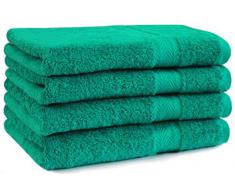 Asciugamano 50x100 in Spugna PREMIUM, colore: Verde smeraldo, qualità 470 g/m²
