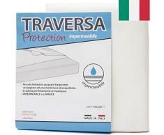 Traversa Impermeabile Matrimoniale (100% Made In Italy e OEKO-TEX®) - Traversa Impermeabile 110x220 Cm - Traverse Letto Matrimoniale Lavabili Adatte Per Tutti I Materassi E Per Tutte Le Stagioni