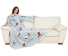 Coperta con le Maniche in Morbido Pile KANGURU DELUXE SNOOPY