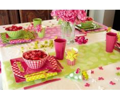 Runner da tavola a pois, verde mela con grandi pois bianchi, 30Â cm, 5Â m rotolo, tavolo decorazione MATRIMONIO addii al celibato/barbecue sera
