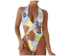 Set Popolari Plaid Giallo Top Bikini Pullover Nuotare Tronchi per Le Donne Uncinetto Bikini Set Vestiti da Bagno alla Moda per Le Donne Fondo Cravatta Laterale Nero