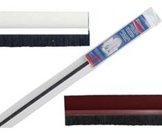 Parafreddo paraspifferi adesivo sottoporta PVC rigido con spazzola cm 100x4 h (Bianco)