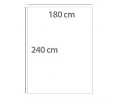 Coperta in pura lana vergine Woolmark 500g/m², VOLTA 180x220cm Grigio acciaio