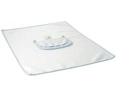 Filet - Copertina in Morbido Pile | Coperta per Bambini/Neonati | 60 x 80 cm - Azzurro