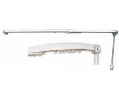 Scorritenda Binario tenda a corda in Alluminio con Curve Bianco 160 cm