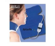 Kenex - Cuscino elettrico da 60 W per terapia del calore su schiena e collo, 3 livelli di temperatura, 40 x 38 cm