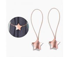 YangD Calamite for Tende, Magnete della Stella Fibbia for Tendaggi Raccogli Fermatenda for Camera Soggiorno Ufficio (Color : Rose Gold, Size : 2pcs)