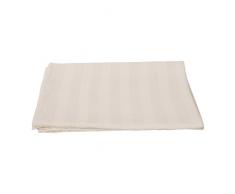 LinenMe 100 x 150 cm asciugamano da bagno in lino a strisce in tela operata Lucas, bianco