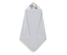 Interbaby Asciugamano con cappuccio per neonato INDIO in grigio - 560 g