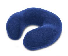 bonmedico Cuscino Cervicale Alto in Memory Foam per Aereo - Poggiatesta Ortopedico per Collo - Guanciale Morbido Ergonomico per Dormire in Viaggio