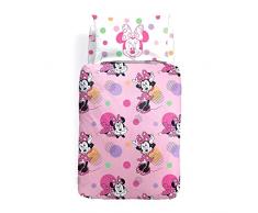 Disney - Completo-copripiumino Minnie Allegra Ragazza Singolo Unica
