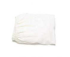 LinenMe Washed Lenzuolo con Angoli in Lino Bianco Sporco, 120 x 200 x 25 cm