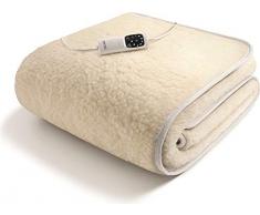 Imetec Scaldasonno Adapto S 6T - Singolo in lana merino, 150x80 cm, lavabile