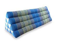 livasia | Cuscino Triangolare thailandese Largo | Sostegno di Schiena e nuca | Cuscino per Lettura o Televisione o Relax