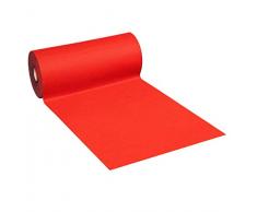 emmevi Tappeto Moquette al Metro H100 Cm Interno Esterno Passatoia Negozio Chiesa MOD.AGUGLIATO H100 Rosso