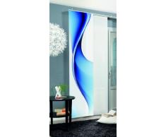 Home fashion Bristol Tenda a Pannello, Poliestere, Blu, 245 x 60 cm