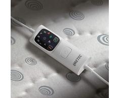 Imetec Scaldasonno Adapto matrimoniale 150 x 160 cm, Basso consumo, Tecnologia brevettata, Riscaldamento rapido, Temperatura personalizzata, 100% cotone, Made in italy, 2 comandi con 6 temperature