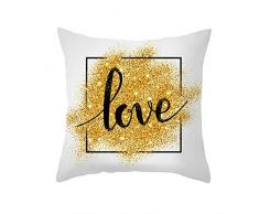 Socoz Copricuscini Fantasia, Fodere Cuscini 40X40Cm Cuscino Fodera Divano Polvere Istantanea Love Stile 40