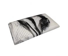 Leonardo - guanciale in memory foam forato 100% Made in Italy - cuscino 100% memory foam - con fibra di carbonio-Certificato OEKO TEK