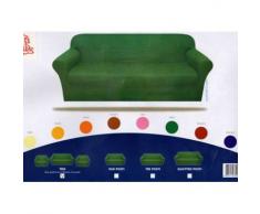 Corredocasa - Copridivano Elastico 3 Posti, Poliestere-Cotone, Marrone, da 170 a 210 cm