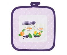 Novastyl 8012885.0 Presina marmellata tessuto viola 21,0 x 21,0 x 0,6 cm