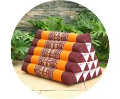 TEmkIn Cuscino Schienale Letto Cuscino Tiro Cuscino Triangolare Imbottito Kapok Naturale Cuscino Poggiatesta Cuscino Tailandese per Guardare la TV e Leggere, 17 Colori (Color : K, Size : 56x40x40CM)