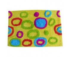 MSV 140518 Moquette, Cotone, Rotondo, di Colore Giallo, 60 x 40 x 0,1 cm