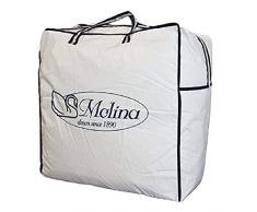 Molina 100% Piumino DOca Siberiano Islanda Extra Warm Massimo Calore Invernale 5 Stelle Made in Italy, Una Piazza e Mezza cm 200x200