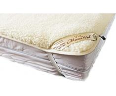 Merino Wool Bedding Vendita Coprimaterasso in Lana Merino Una Piazza e Mezza Coprimaterasso 120 x 190 cm con Elastici agli Angoli Woolmark Mattress Topper Pad 120 x 190 cm