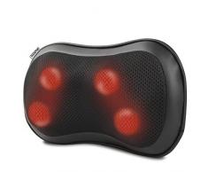 RENPHO Cuscino Massaggiante, 3 Velocità Massaggiatore per il Cervicale e collo con Calore, 3D Shiatsu Massaggio Muscolare, Massaggiatore per Impastare per Spalle e Schiena