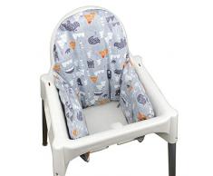 ZARPMA Fodera per Cuscino Gonfiabile per Seggiolone Antilop (Solo Fodera) (Grigio)