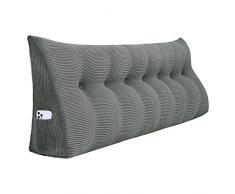 Johnear Cuscino per la schiena a cuneo per letto, cuscino a cuneo divano schienale, supporto cuscino lombare, cuscino triangolare per lettura Cuscino Gambe per Letto e Divano, cuscini testata letto