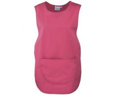 Grembiule con pannello posteriore e tasca davanti - Indumenti dal lavoro - Donna (L) (Fucsia)