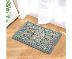Nunubee Trama in Stile Etnico Tappeto zerbino Antiscivolo Ingresso Patio Cucina casa Camera da Letto Tappeto 16x24 inch - No.4
