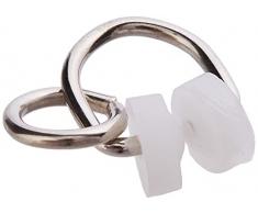 Bulk Hardware BH01601 Attacco Scorrevole per Binario Porta-Tenda, Bianco, Set di 100 Pezzi