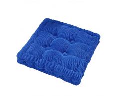 Cuscino di Seduta in Peluche,Cuscino per Sedia da Pranzo/Ufficio,Cuscini Decor da Sedia da Giardino per Interni ed Esterni,Imbottitura Spessa Cuscino Trapuntato/Cuscino da Pavimento L 43x43CM