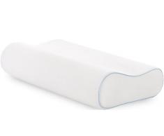 ORTHOVERSE Cuscino Cervicale per Dormire - Dispositivo Medico con Altezza Regolabile e Infuso di Aloe Vera - Cuscino Ortopedico Memory Foam - Extra Traspirante, Antibatterico, Delicato sulla Pelle