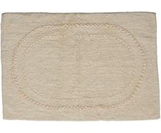 Juta & Co. - Tappeto da bagno Madrid, colore bianco, 100% cotone, taglia unica