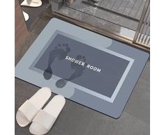 Tappetino da Bagno Super Assorbente in Diatomite, Tappeto Bagno Antiscivolo Tappetino Doccia Asciugatura Rapida, per Casa, Camera da Letto, Cucina, Bagno, 40x60 cm (Rettangolo)