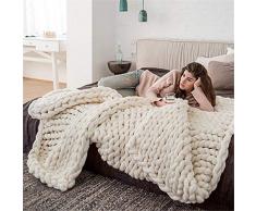 puseky Coperta in Maglia per Neonato Coperta per fasciatoio per Neonato Coperta per Uncinetto Coperta Coperta Morbida Asciugamano Trapunta Coperta Aria condizionata Coperta 100 cm x 80 cm
