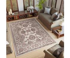 TAPISO Colorado Tappeto Salotto Moderno Soggiorno Crema Beige Motivo Floreale Orientale Tradizionale 120 x 170 cm