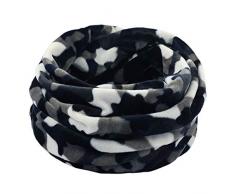 qwea Unisex Plaid Double Layer Neck Caldo Pile Sciarpa Maglia Sciarpa Sciarpa Sciarpa Cowl Punto Croce Modelli Panni, multicolore, Taglia unica