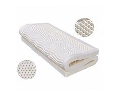 HETTZ Materasso for Letto in Lattice, coprimaterasso for Massaggio Medio Morbido for Il Corpo con Rivestimento Interno, Rivestimento Esterno, Materasso in Lattice (Size : RU King 150X200X5CM)